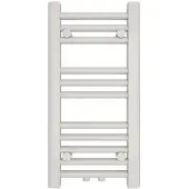 Mert Radiator Badheizkörper Weiß 400 x 800 mm – Handtuchheizkörper mit Mittelanschluss, 269 Watt, ohne Heizstab