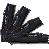 G.Skill Ripjaws V 64GB DDR4-3200Mhz, 64 GB, 4 x 16 GB, DDR4, 3200 MHz, 288-pin DIMM, Schwarz