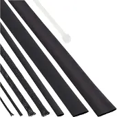 InLine Schrumpfschlauch Set / Kabelschlauch Set, schwarz, Schrumpfschlauch, Schwarz, 17 Stück(e), Sichtverpackung