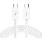 Belkin BoostCharge Pro, 2 m, USB C, USB C, Weiß