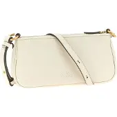 Pinko Umhängetasche Half Moon Horizontal Mini Vite White + White + Antique Gold weiß