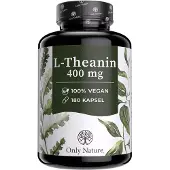 Only Nature 400 mg L Theanin Kapseln Hochdosiert (180 St.) - in Deutschland produziert L-Theanin 180 St Hartkapseln