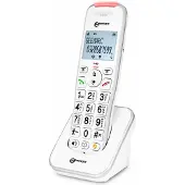 Geemarc Telecom , 2er-Set Senioren Schnurlos-Telefon Liberty 200 mit großen Tasten, Weiß