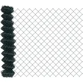 vidaXL Maschendrahtzaun mit Pfosten 25 x 1,2 m PVC-beschichteter Stahl
