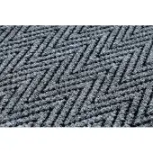 Rugsx Läufer- Türmatte rutschfest 100 cm MAGNUS 2954 Zickzack Draußen, Drinnen grau 100x220 cm