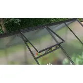 Pergart Vitavia Dachfenster für Gewächshaus "Comet" ohne Glas schwarz aluminium