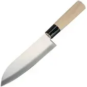 Tokyo Design Studio Santokumesser 17342, 16,5 cm Edelstahlklinge, Holzgriff