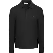 Lacoste Langarm - Longsleeve Poloshirt Piqué Schwarz - M