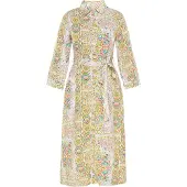 Usha Kleid Frauen weiß mehrfarbig