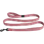 HAY - Dogs Leash-Flat - M/L- Red and white stripe