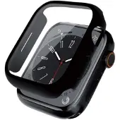 Crong Hybrid-Uhrengehäuse – Apple Watch 44 mm Glasgehäuse (schwarz)