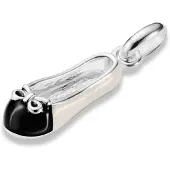 Thomas Sabo Charm-Anhänger Ballerina Cremeweiß Connect in silber, schwarz, weiß | Gr.: onesize