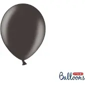 Sans marque Luftballons 12cm metalisch Schwarz (100Stk)
