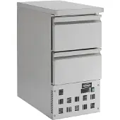CombiSteel Gastro Kühltisch Kühltheke Kühlung 109 L, 2 Schubladen, 435x700x870mm