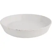 Olympia Cavolo Flache runde Schale weiß gesprenkelt 220mm (4 Stück)
