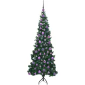 vidaXL Alba (mit 300 LEDs und lila Kugeln)