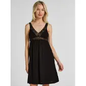 Hunkemoller Jersey-Negligé mit Spitze Schwarz