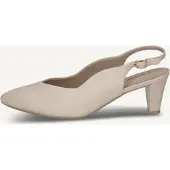 Caprice Damen Pumps aus Leder mit Slingback und spitzer Form 9-29603-44, Größe:40.5 EU, Farbe:Beige