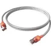 EasyLan DualBoot LED Patchkabel RJ45 S/FTP Cat.6A (Class EA), mit saCon Stecker, LSOH, grau, 1,5 m