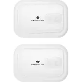 Masterclass All-in-One 2 Ersatzdeckel de für kleine Behälter de Edelstahl de 500 ml, 750 ml und 1000 ml, mit luftdichten und auslaufsicheren de Silikondichtungen de