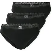 Schiesser Unterwäsche Damen 182908 Modern Multipacks Black (3er Set)-S