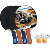 Schildkrot-Puppen Tischtennis-Schläger 4-PLAYER HOBBY SOPO im Carrybag