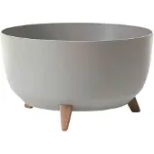 Siena Garden Pflanzkübel "aus UV- und witterungsbeständigem Kunststoff" skandinavische Optik, rund