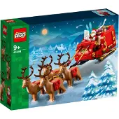 LEGO Schlitten des Weihnachtsmanns, Bau- und Spielset für Kinder mit Minifigur und Rentieren, Weihnachtsgeschenk für Jungen und Mädchen, kleines Weihnachtsgeschenk, Weihnachtsschmuck 40499