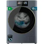 Cecotec Bolero DressCode 12950 Autodose Direct Drive 3D Titanium, Frontlader, 12 kg, C, 76 dB, 1400 RPM, A