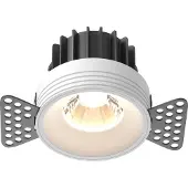Maytoni Runde LED Einbauleuchte Weiß 12W 920lm IP20 Aluminium Warmweiß