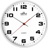 MPM -Quality Wanduhr Lina rund Ø 305 mm Kunststoff Weiß