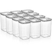 Vip Ahmet Vorratsdosen mit Deckel, BPA-frei Kunststoff, 12-tlg, 12x1,2L