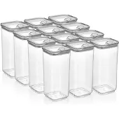Vip Ahmet Vorratsdosen mit Deckel, BPA-frei Kunststoff, 12-tlg, 12x1,7L