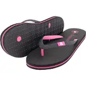 Cressi seit 1946 - Flip Flops St Tropez - Schicke Zehensandalen, Strand, Meer, Pool, Fitnessstudio, Freizeit, Schnelle Trocknung, Weiche, Rutschfeste Dämpfung, Schwarz/Fuchsia - 35/36 EU