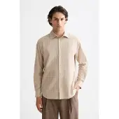 Scotch & Soda Lightweight Flannel Checked Shirt Plaza Taupe Check Größe: XXL | Casual hemden Outlet | Herren | Schwarz