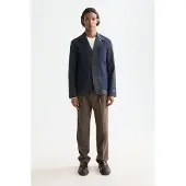 Scotch & Soda Colourblock Lightly Padded Mixed Fabrics Blazer Jacket Grey Größe: XL | Blazer Outlet | Herren | Grau