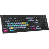 Logickeyboard ASTRA 2 - Volle Größe (100%) - Kabelgebunden - USB - Scherenschalter - AZERTY - Schwarz