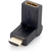 Equip Faltbarer HDMI Adapter Stecker zu Buchse adapter, HDMI, HDMI, Schwarz