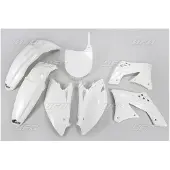 Ufo Kunststoffsatz Für Kawasaki Kxf 250 '09-'12 Farbe Weiss (Ka212E047)