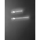 Perenz CLOCK LED-Wandleuchte aus Aluminium 20W 3000K 97 cm Weiß
