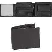 Mustang Livorno Wallet Side Öffnen Sie Herrenleder Premium Wallet Cards Schwarz Leder 06.103000