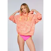 Chiemsee Kapuzensweatshirt , Damen, Gr. S (34/36), orange (melon), 80% Baumwolle, 20% Polyester, Sweatshirts Kapuzensweatshirt