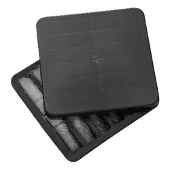 Rig-Tig - FREEZE-IT Eiswürfelbox mit Deckel - Black - H 2.5 cm