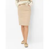 Brax Raphaela by Damen Rock Style PAMINA SKIRT SAND, hellbraun, Gr. 52K