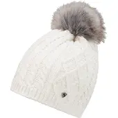 Ziener Strickmütze "ILLHORN-Z DAMEN" mit Glitzergarn und Kunsfellbommel