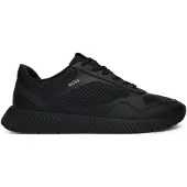 BOSS Sneakers aus Mesh mit gerippter Sohle Grösse 43