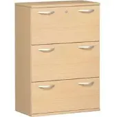 Geramöbel Hängeregisterschrank Pro, Holz, 2-bahnig, 3 Schübe, buche