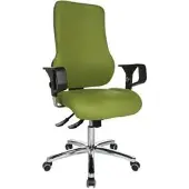 Topstar Sitness 55 Bürostuhl, Stoff grün, mit Armlehnen, SD69X L55
