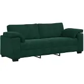 vidaXL 3-Sitzer-Sofa Dunkelgrün 220x77x82 cm Samt