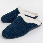 Northome Damen Slipper Louslip, Farbe Blau, aus veganen Materialien, hergestellt in Spanien
